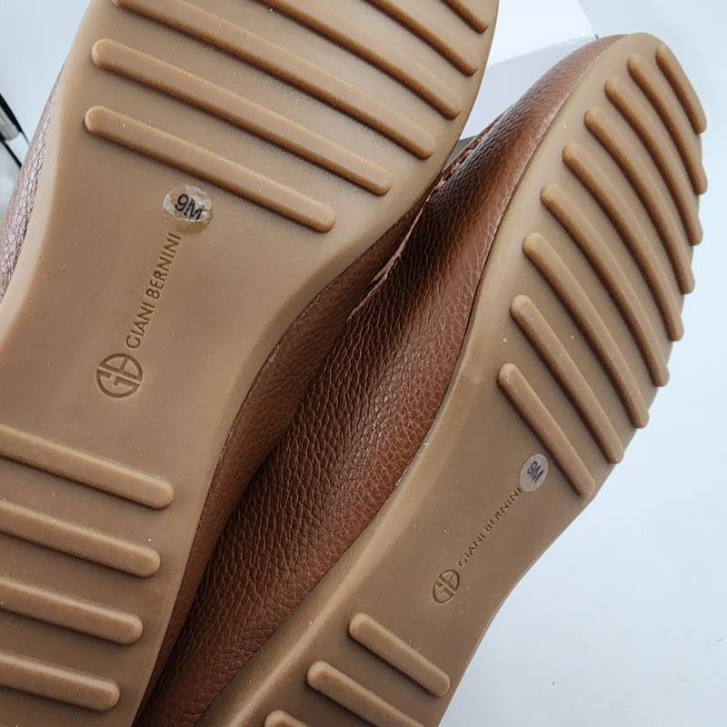 Giani Bernini Dailyn Slip On Driver Loafers Women’s 9M Saddle Brown Leather
