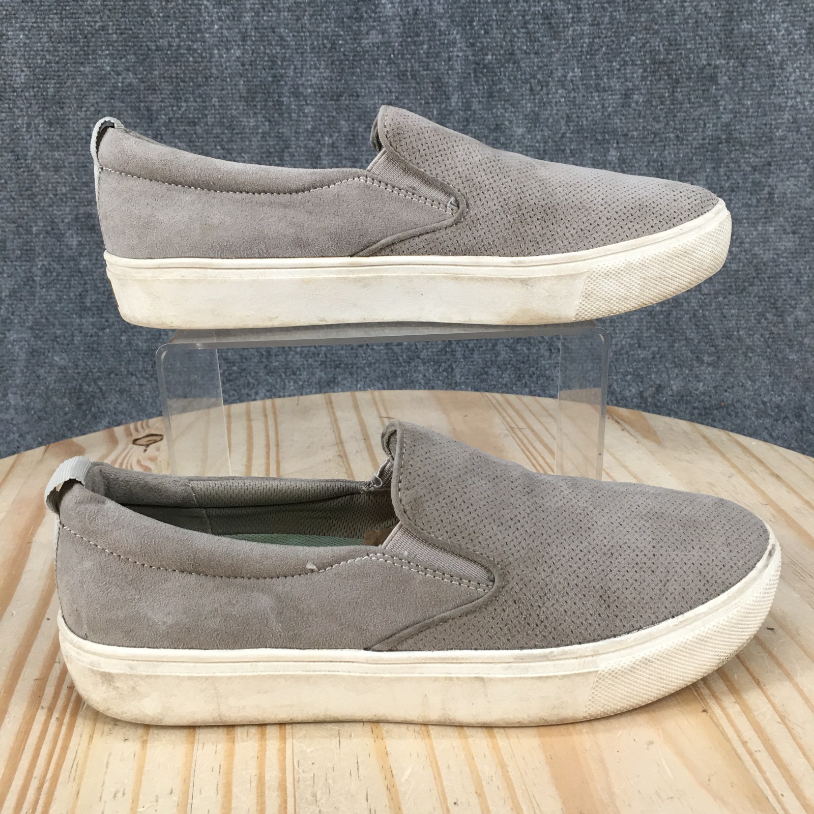 Dr Scholls Slip On Womens 8.5 M Nova Sustainable Comfort Casual Shoes Gray