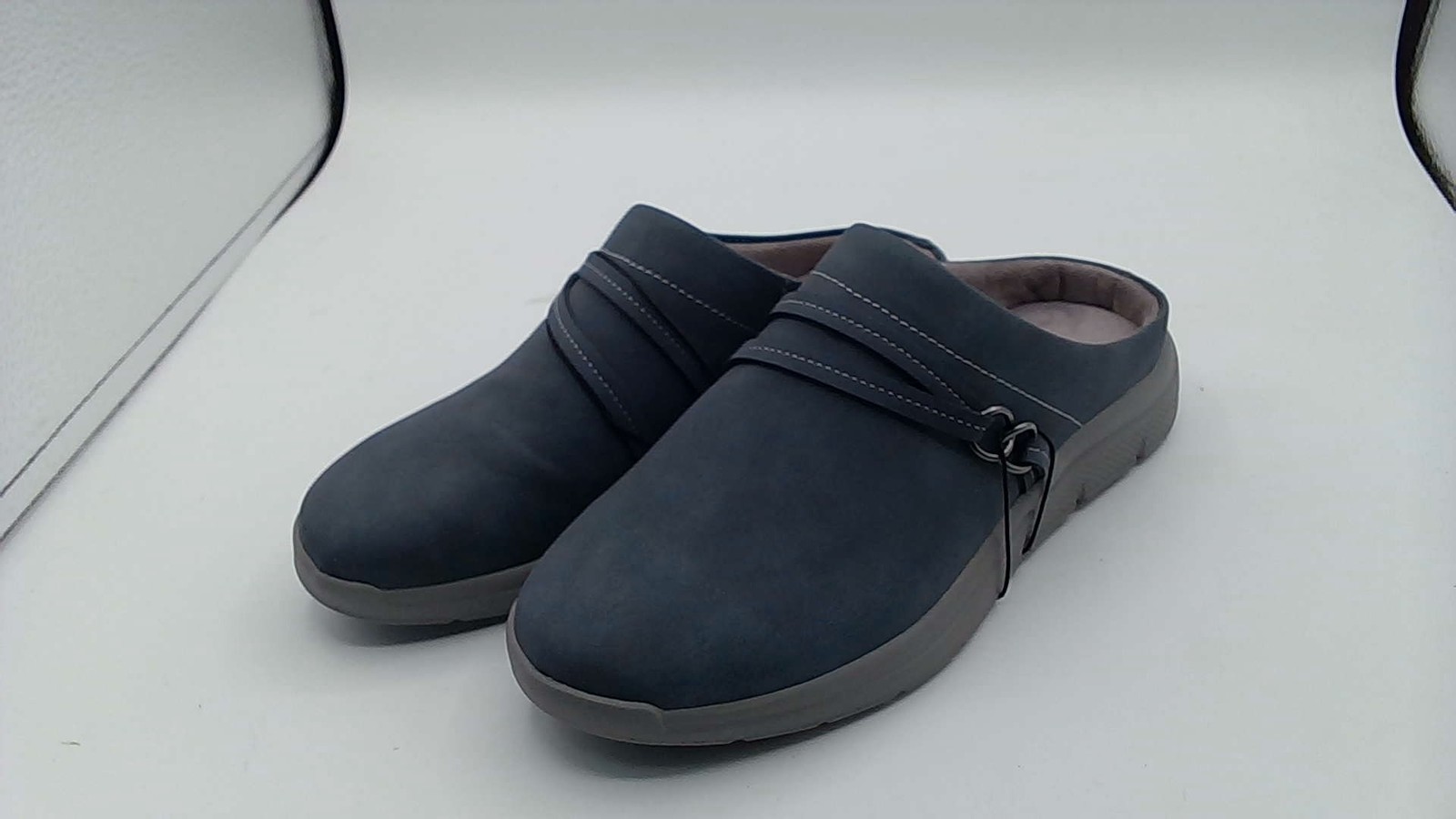 JSport Womens Slip On Gina Mule Shoes Easy On &Light Clogs Comfort Navy Size 6