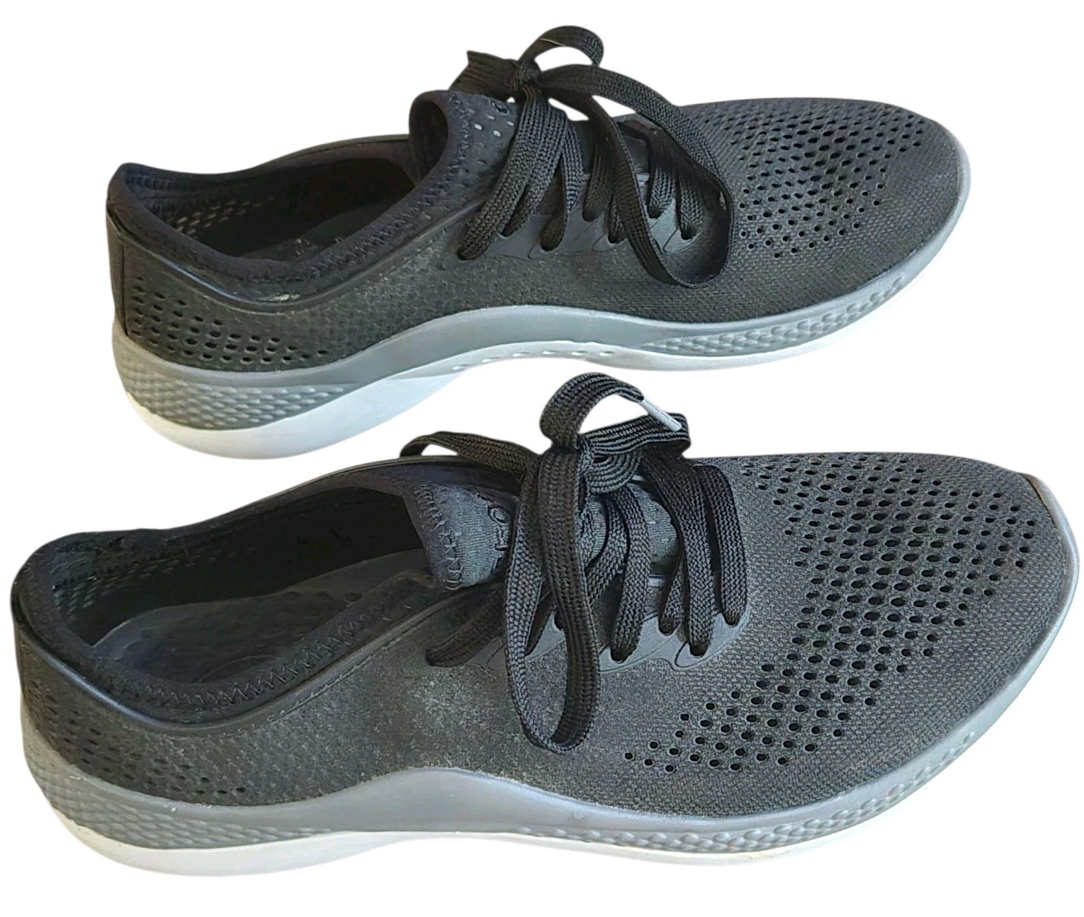 Crocs Womens Size 9 Literide 360 Pacer 206705 Black Casual Shoes Sneakers