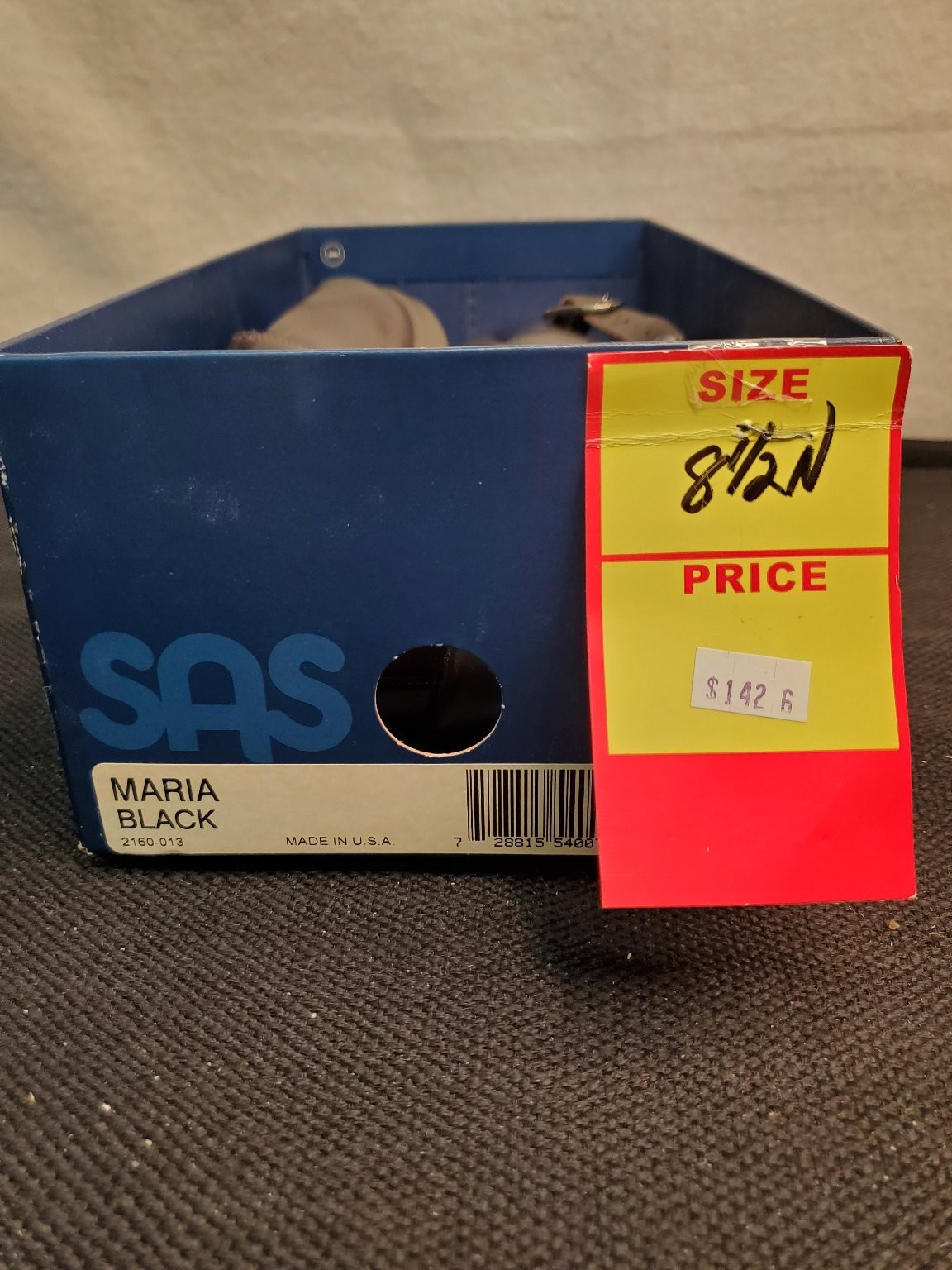 SAS Maria Comfort Shoes Women’s Black 8.5W Leather Mary Jane Tripad