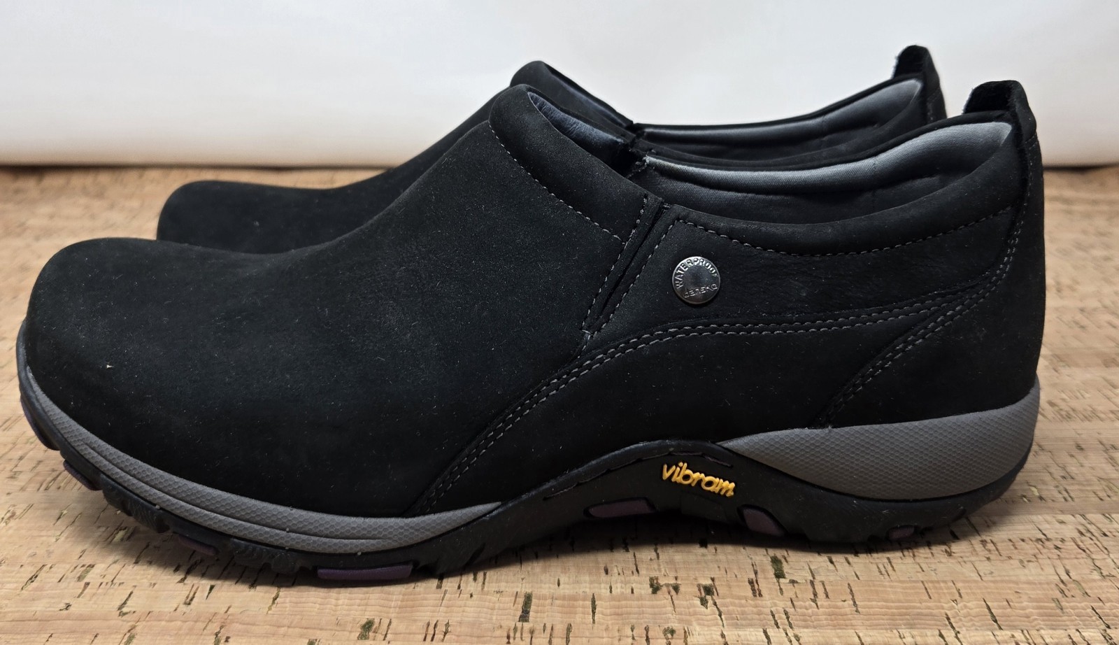 DANSKO Patti Shoes Womens 10.5-11 EU 41 Black Nubuck Leather Slip-on Mary Jane