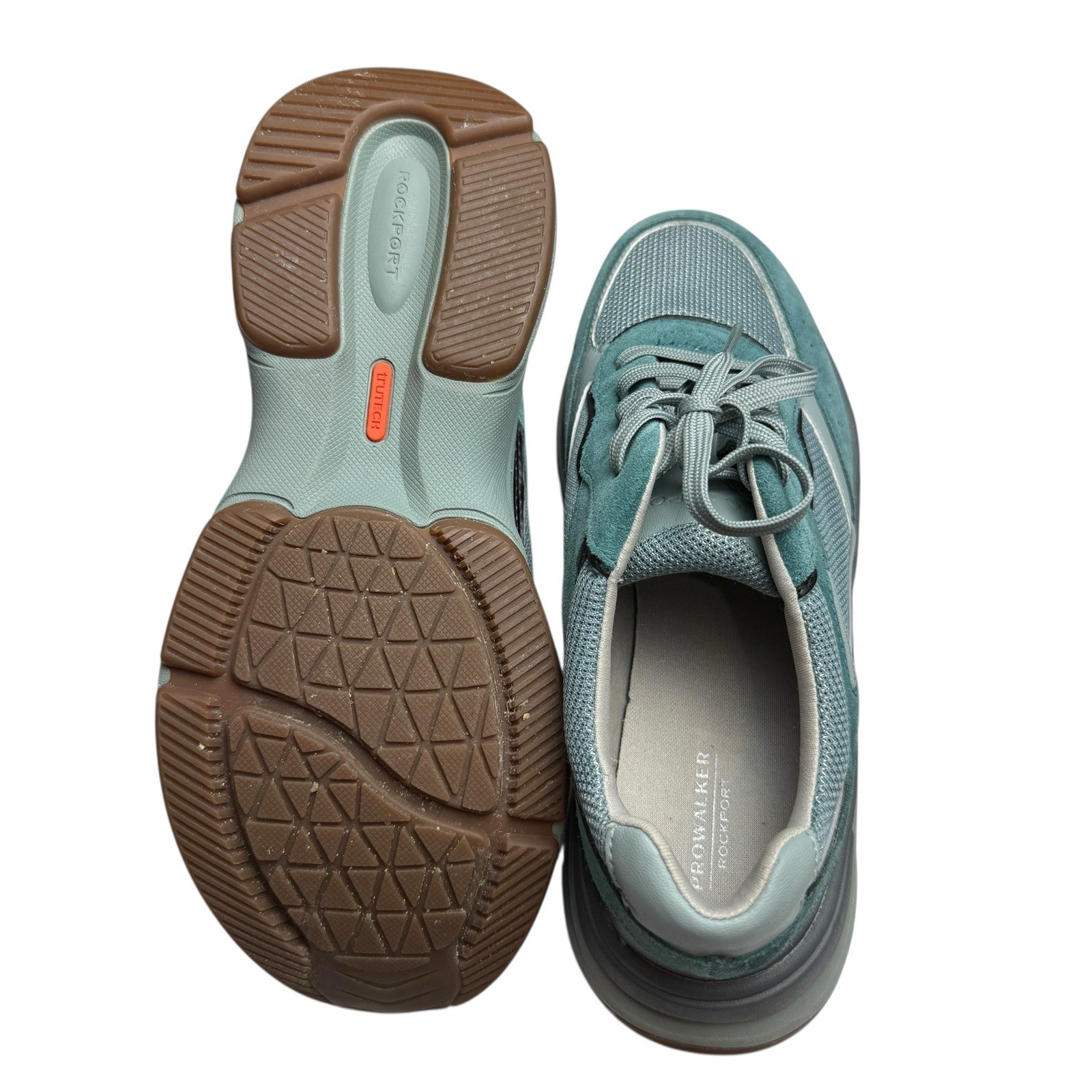 Rockport Shoes Womens Sz 6.5 Teal Grey Black ProWalker truTECH 100125 C19965 K22