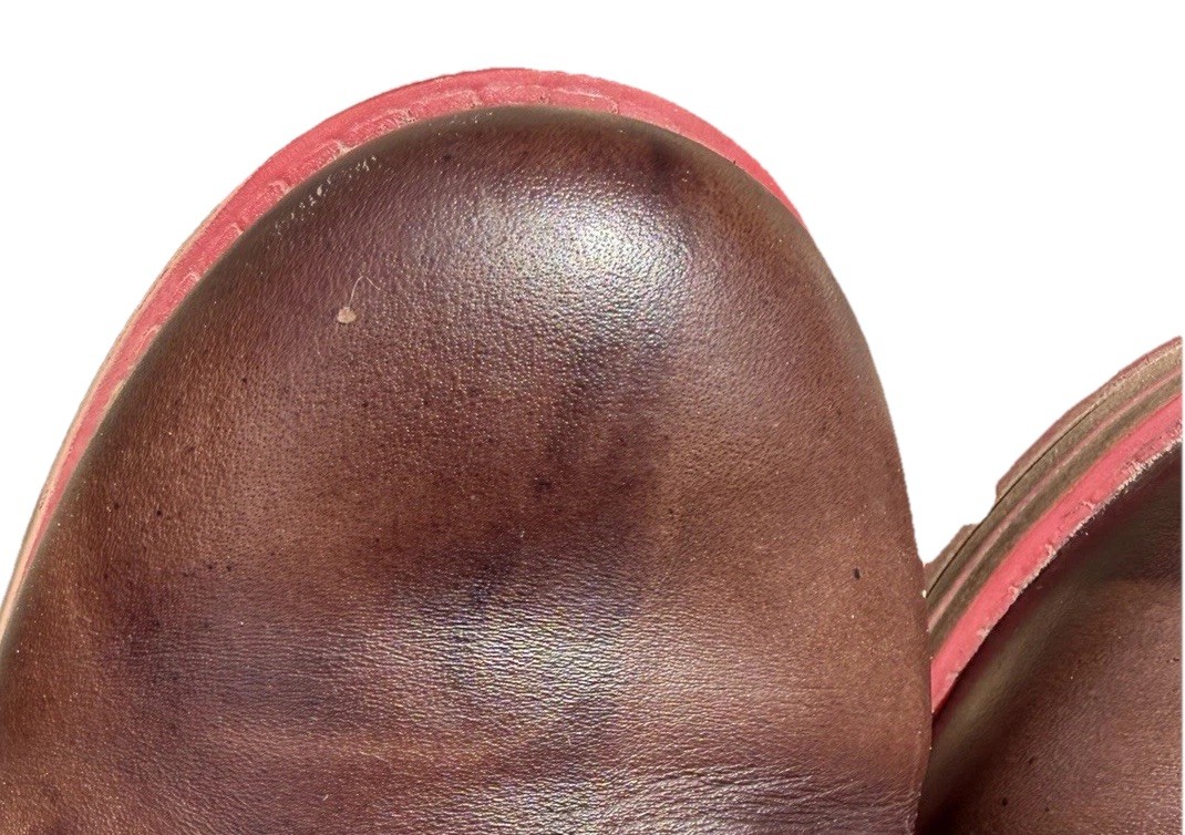 V Italia Gina 2 Oxford Shoes 38 7.5 Brown Bordeaux Leather Comfort Saddle Style