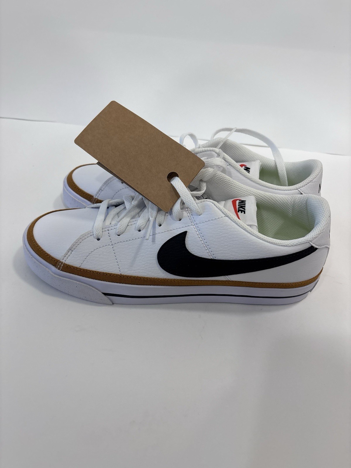 Nike Court Legacy Next Nature Womens Shoes Sz 10.5White Leather Lace Up Sneakers