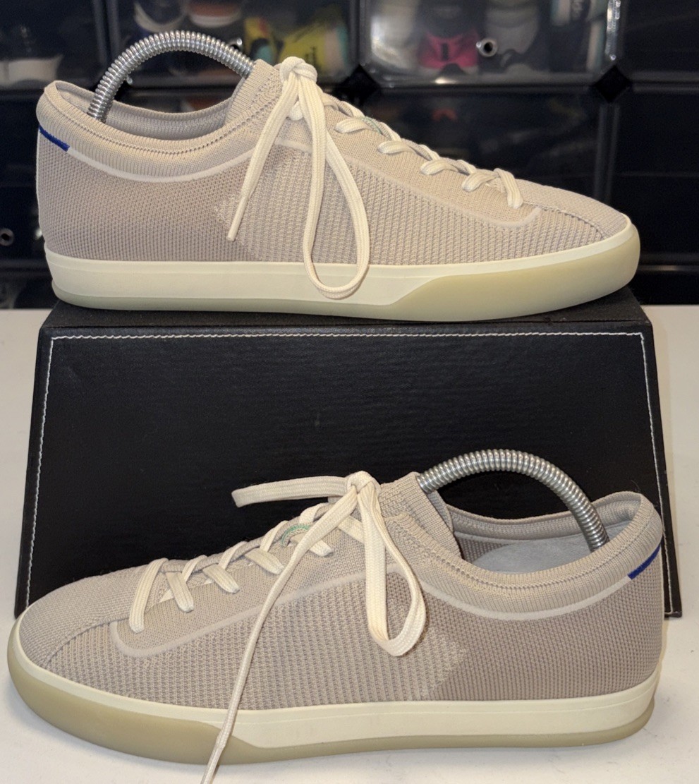 Rothy’s The Lace Up Sneakers Blonde Comfort Knit Shoes Walking Women’s 11 (K-D5)