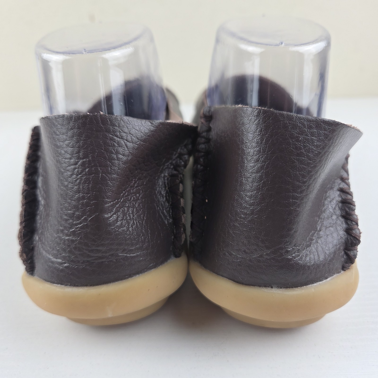 Venus Celia Loafer Wmns Brown Leather Comfort Walking Flat Shoe US 11.5 EU 42