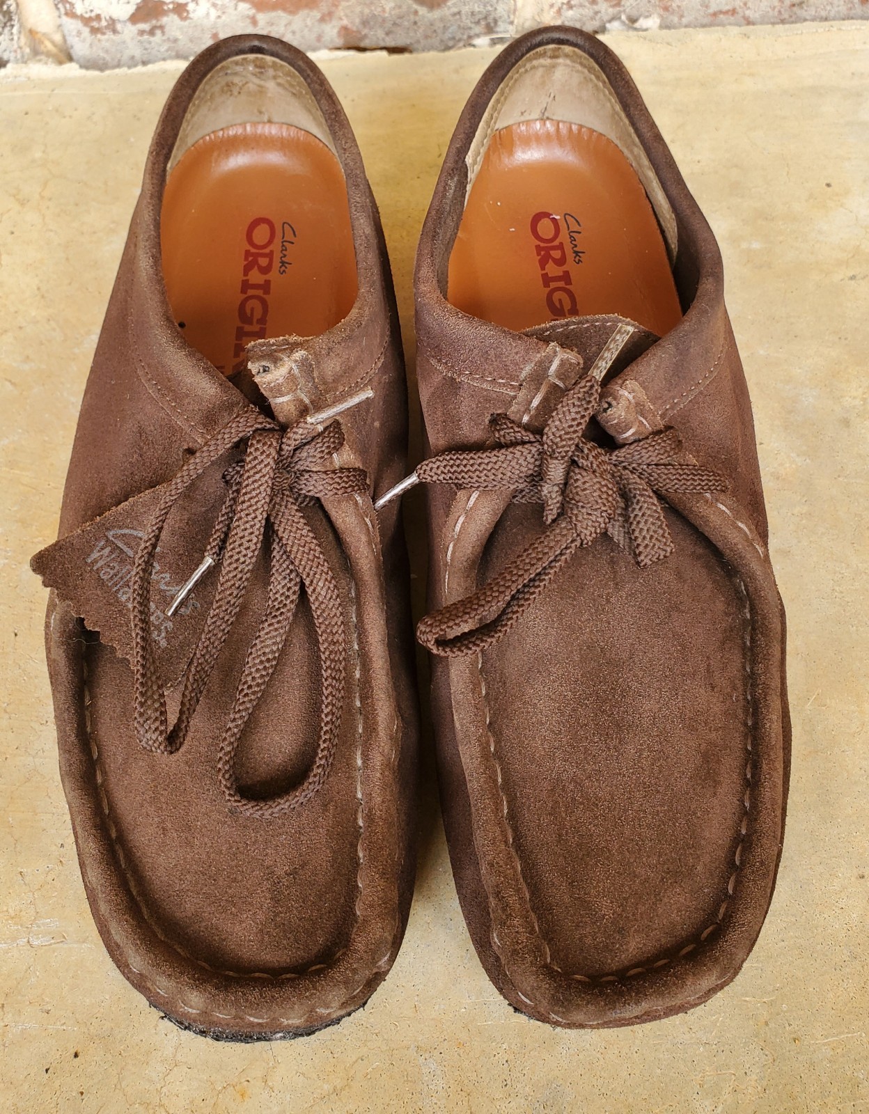 *Clarks*Originals♡Wallabee♡WomenSz.9●Dark Suede●Lace Up●Casual Shoes●Pre-Loved💗