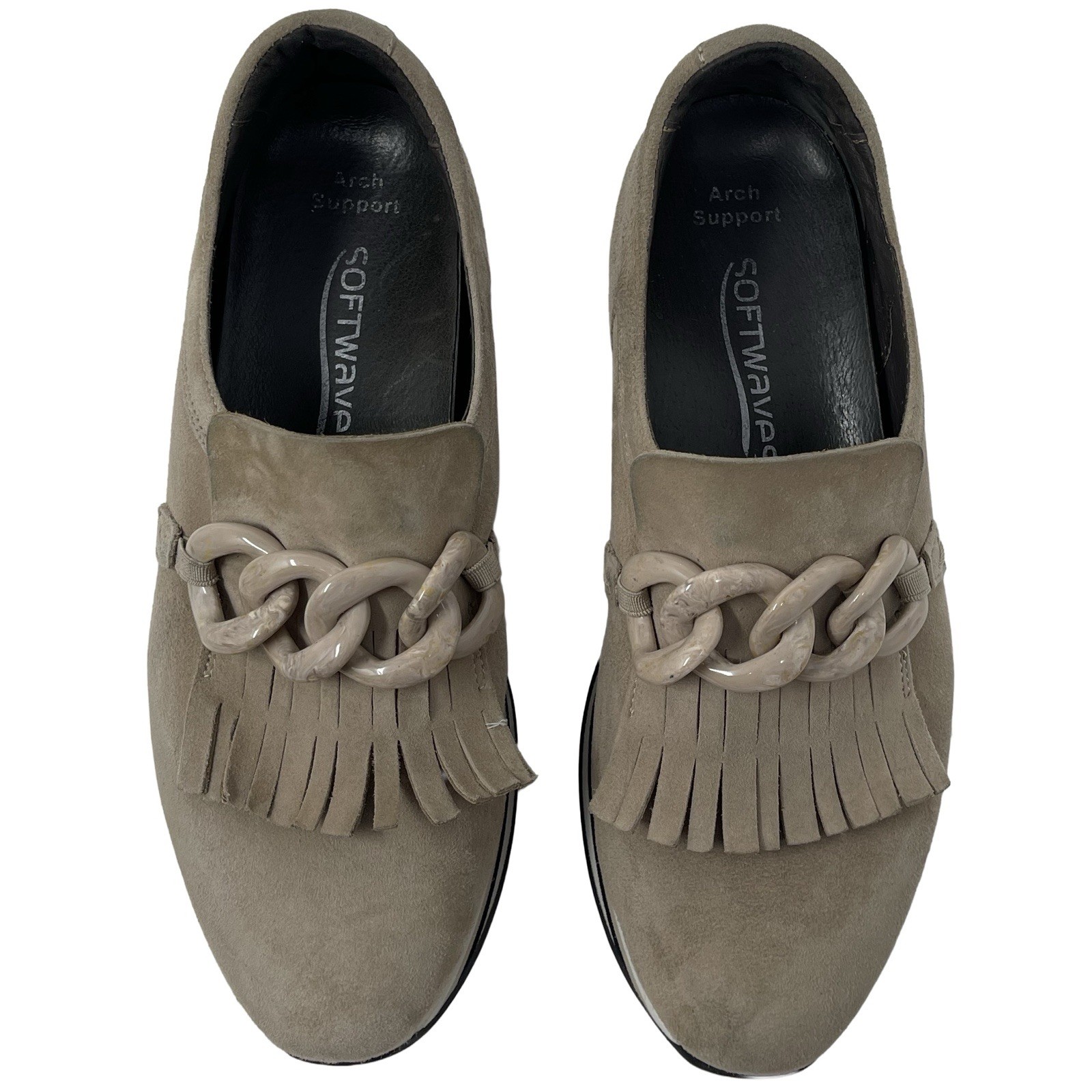 Softwaves “Adaya” Women’s Sneakers EU 39/US 8.5-9 Platform Beige Black White