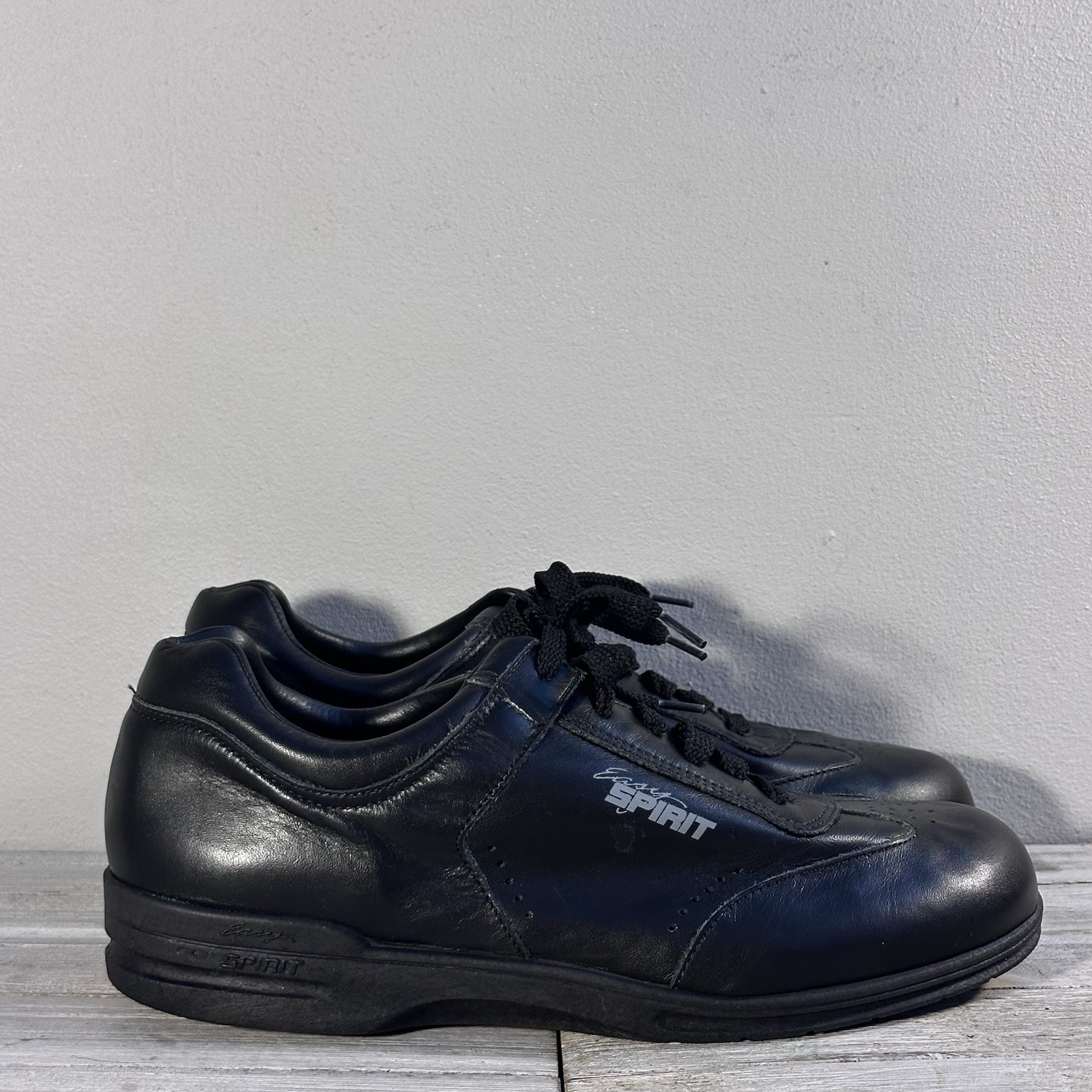 Easy Spirit Mach 1 Black Leather Walking Shoes Women’s 8.5 D USA NOS
