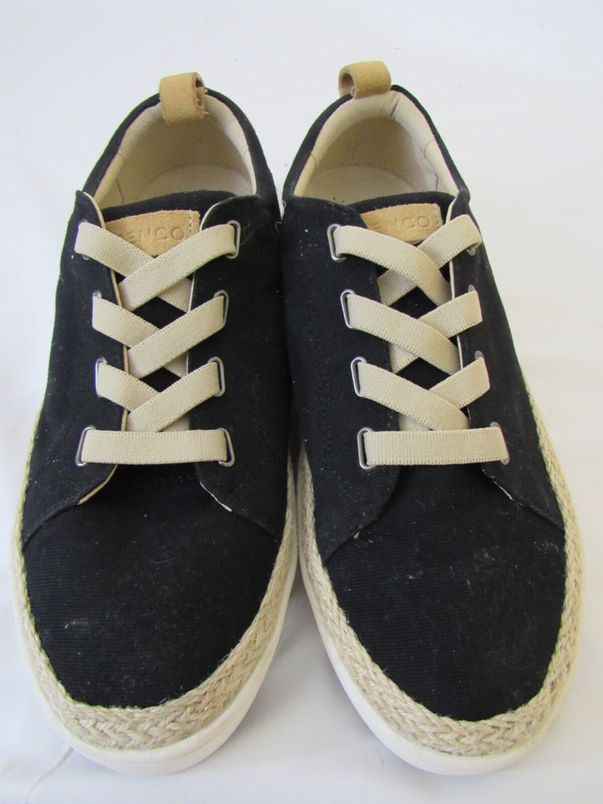 Spenco Women’s Malibu Sneaker Black Espadrille Shoe Comfort Causal Size 10B