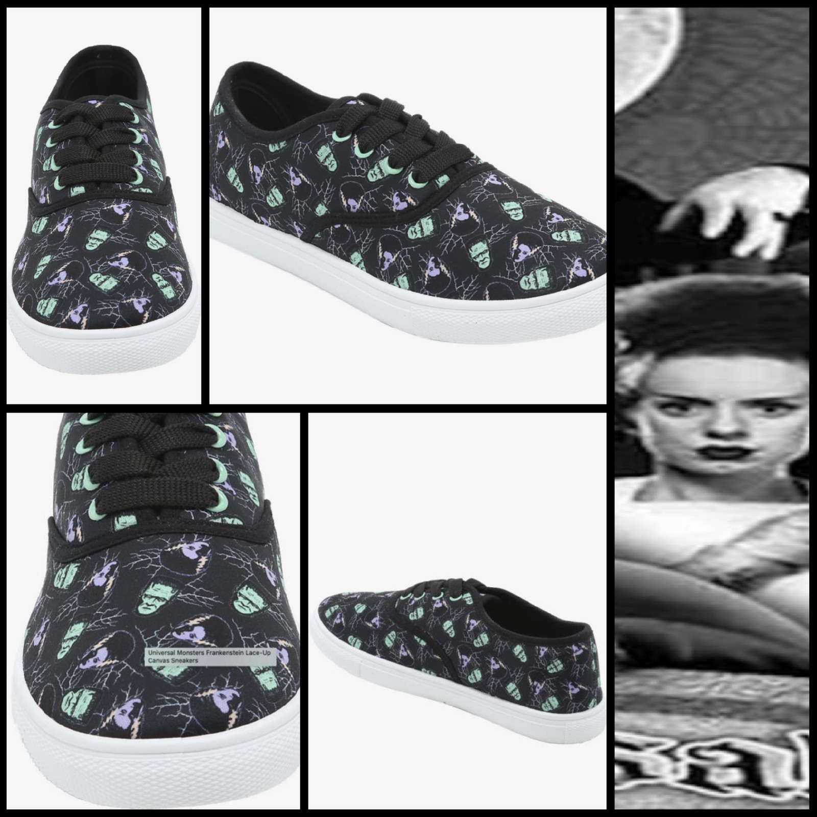 Universal Monsters Frankenstein & Bride Hot Topic Halloween/Horror W10 Shoes!