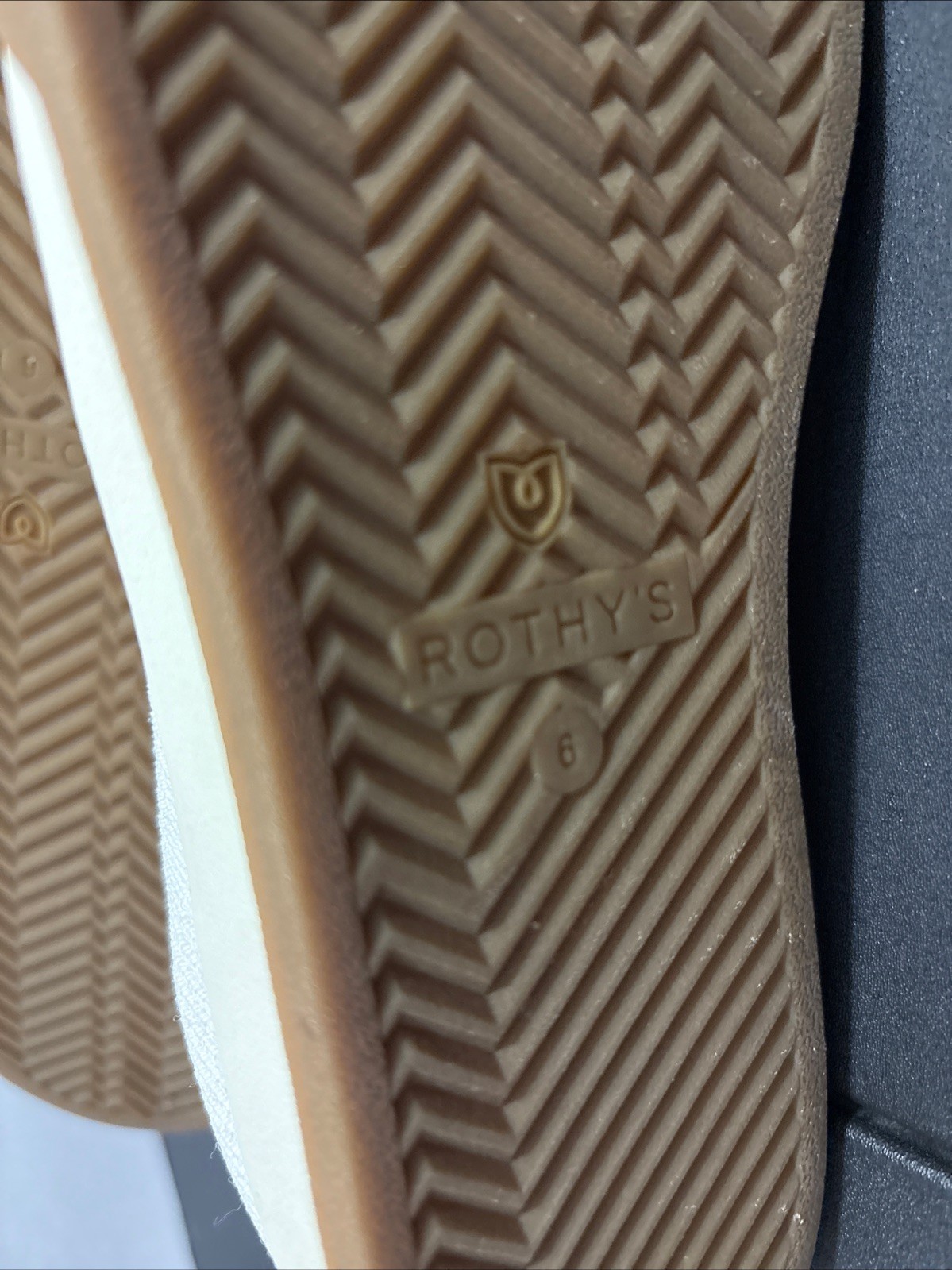 ROTHY’S Casual Shoes Womens Size 6 The Lace Up Blonde Cream Sneakers NO INSOLES