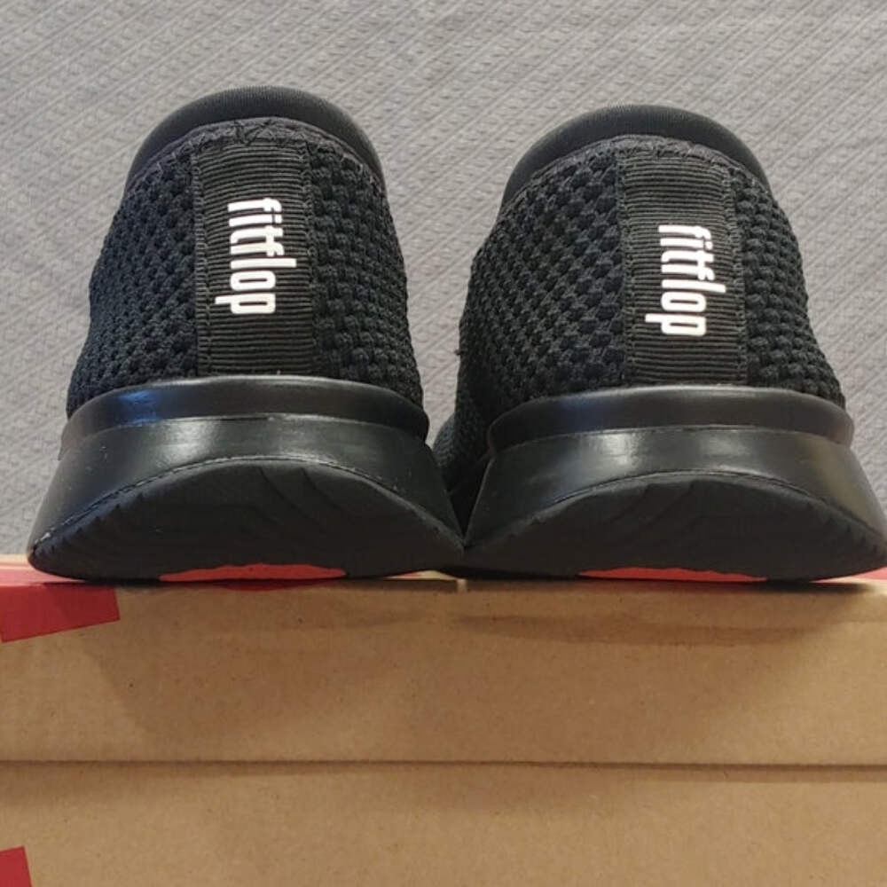 “AS IS” FitFlop Air Mesh slip-on Ballerina Black – 9 674169-J