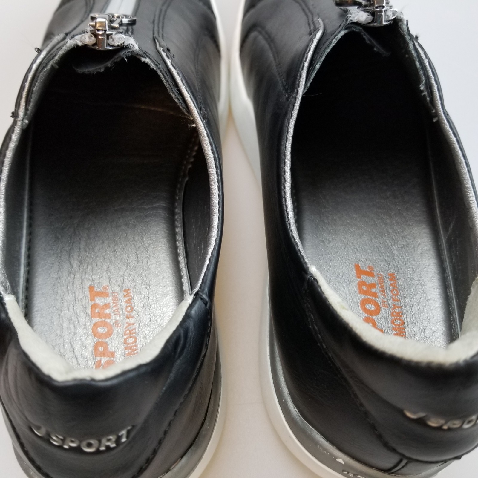 JSPORT by Jambu Cottage Black Zip Up Casual Shoes Women’s US 8.5 Medium