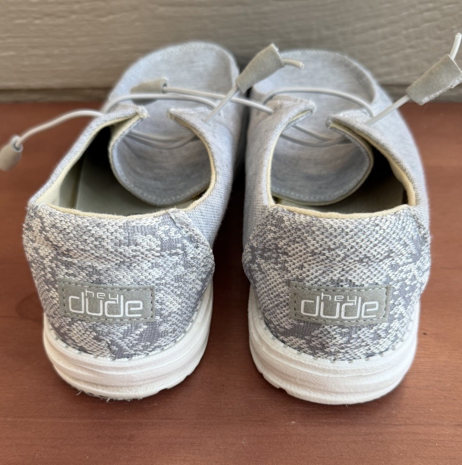 Hey Dude Women’s Wendy L Linen – Gray, US 8