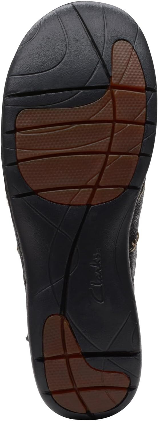 Clarks Womens Un Loop Stride Loafer Black Leather 9 Wide
