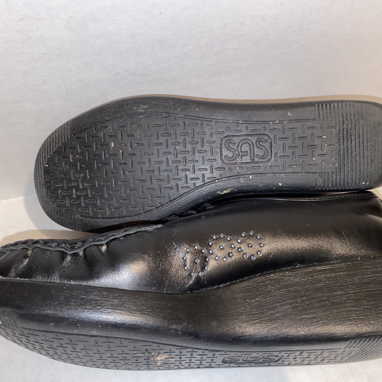 SAS Genuine Handsewn Womens Comfort Shoes Black Size 7