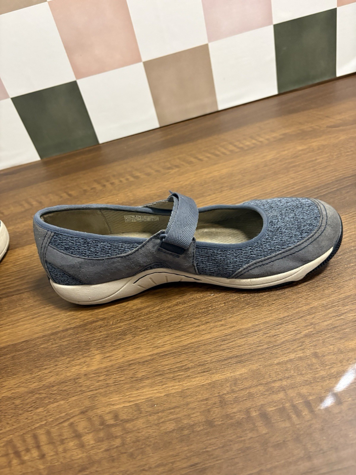 Dansko Womens Mary Jane Shoes EU 41 Blue Gray Suede Textile Comfort Flats