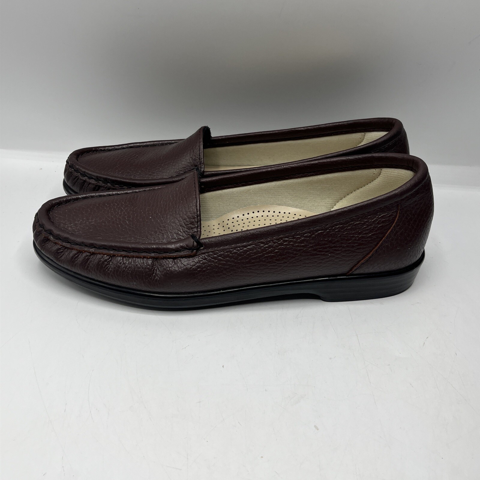 SAS Simplify Tripad Comfort Brown Leather Loafers Women Size 7S