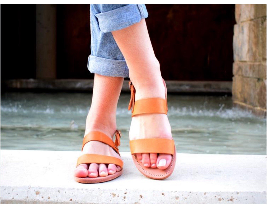 Cocobelle Natural The Kiki Sandal By X The Blonde Abroad 7.5 Handcrafted Italy