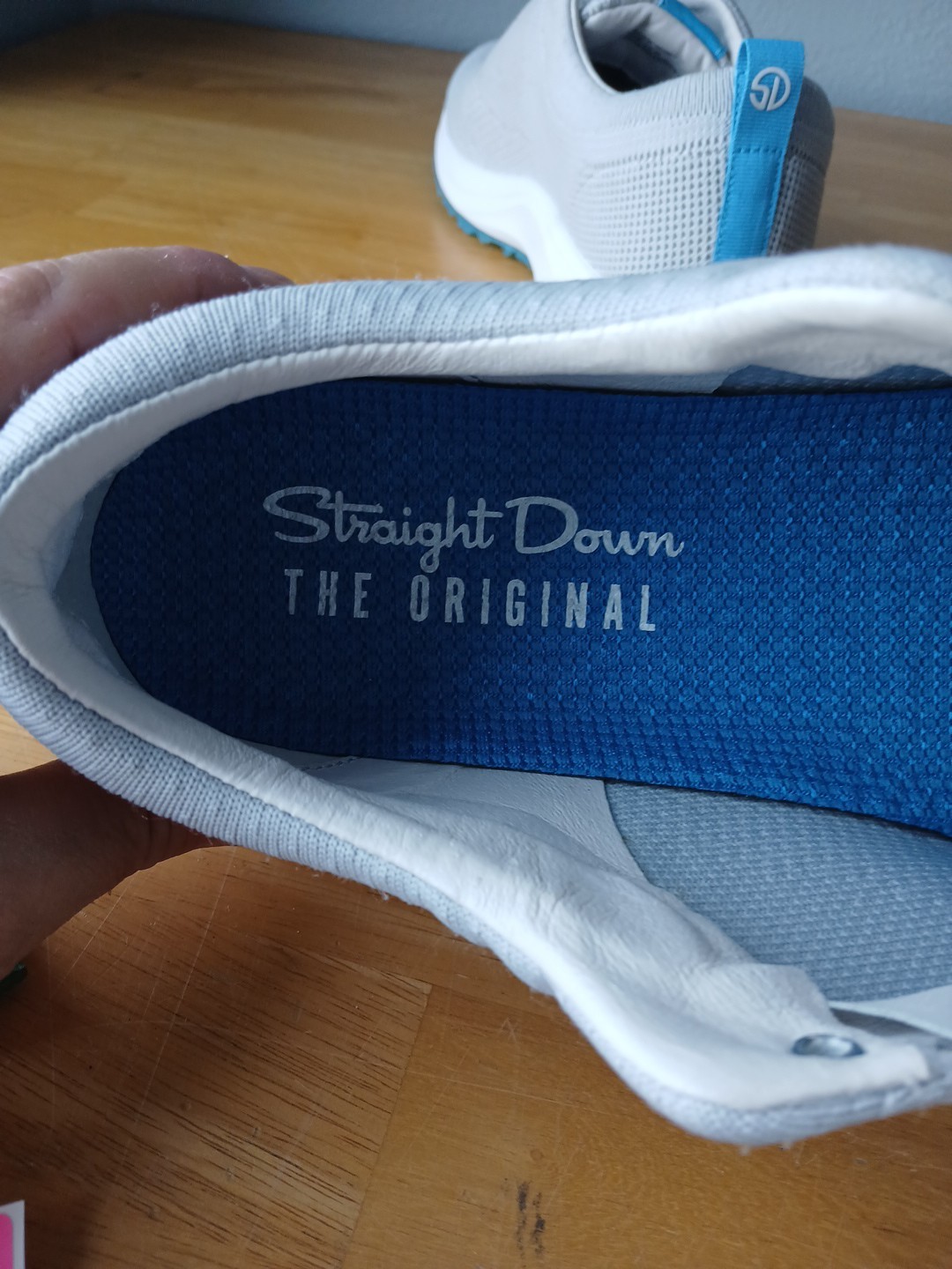 Straight Down Grey Mesh Womens Golf Shoes Size 9