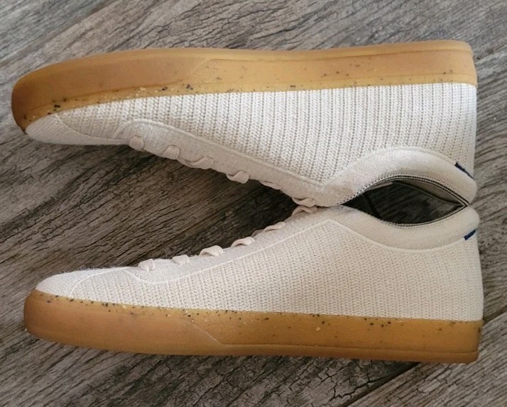Rothy’s “The Lace Up” Sneaker Shoes Machine Wash Comfort Women’s Size 10 Blonde