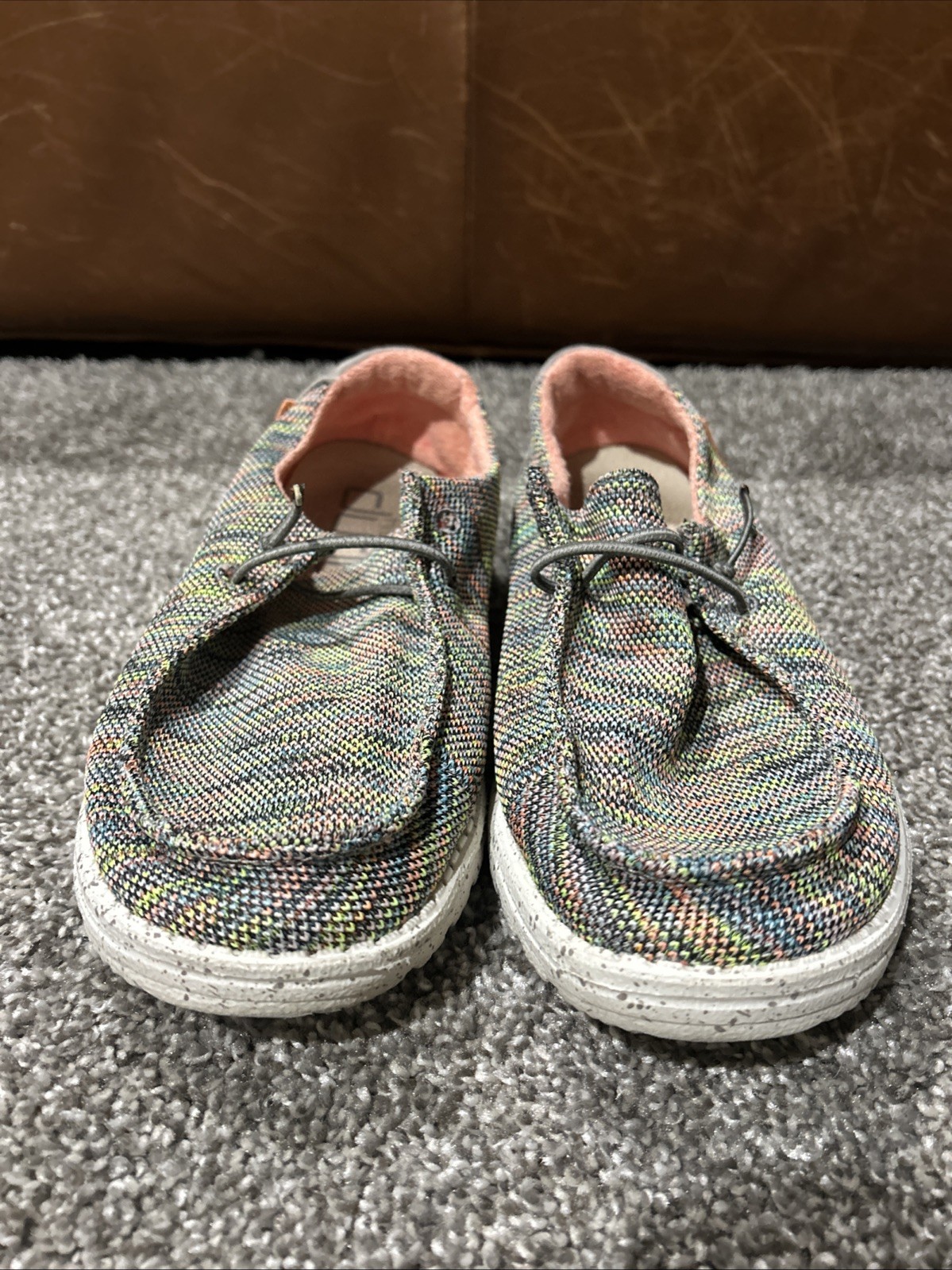 Hey Dude Wendy Sox Size 8 Shoes Sneakers Slip On Peacock Pink 121928341 Women’s