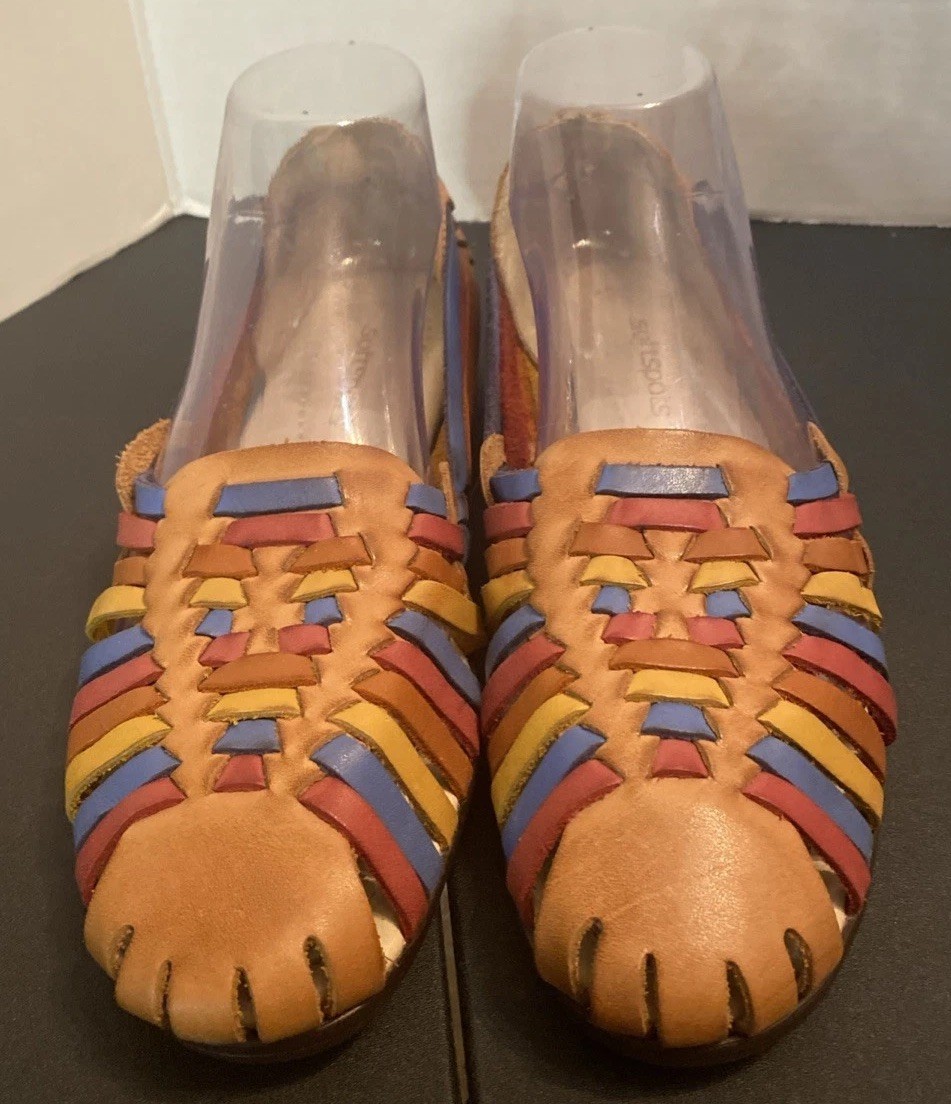 SOFT-SPOTS Women’s Trinidad – Multicolor Leather Man Made in Mexico Sz 9B