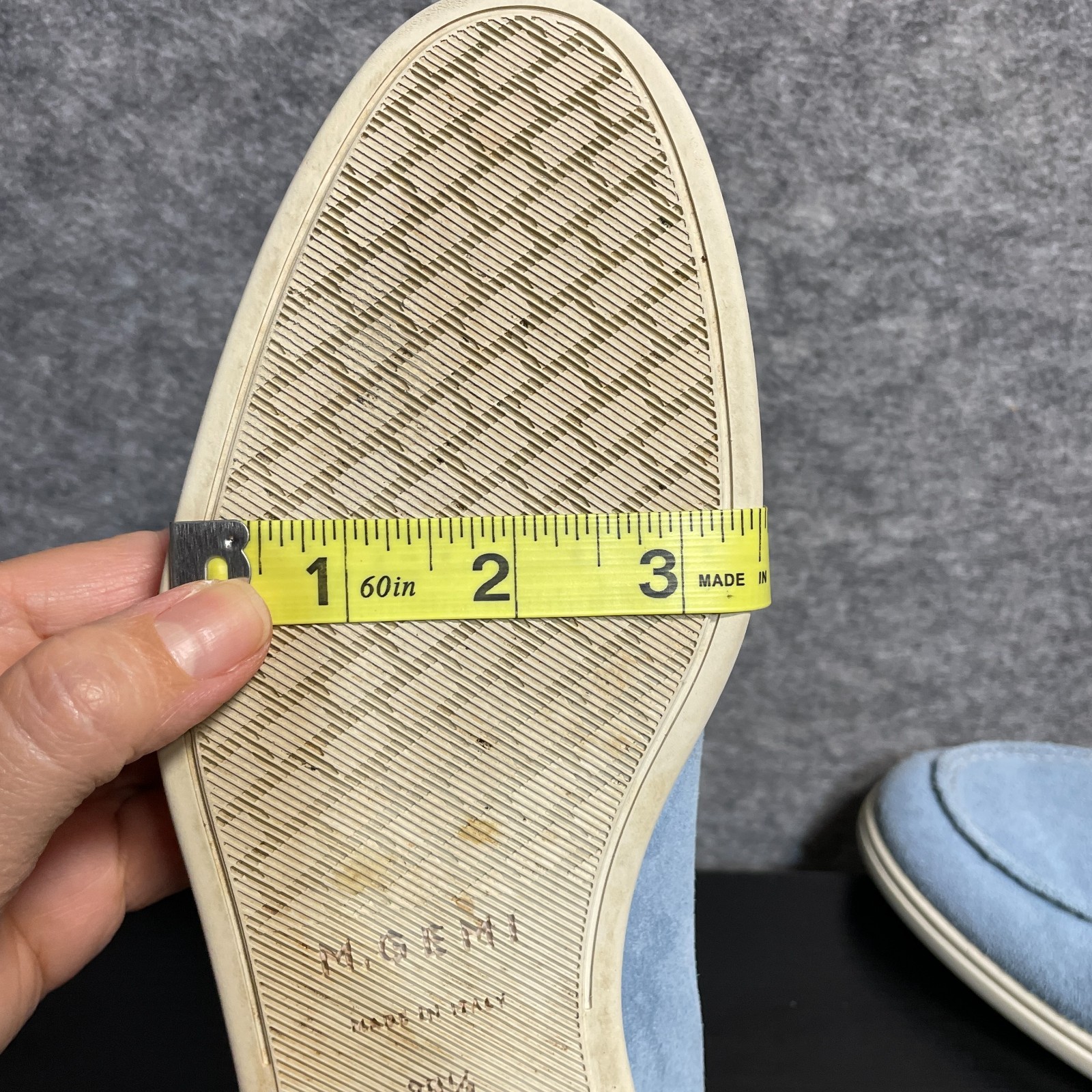 M.Gemi Tassel Loafers Women’s EU 38.5 US 8 Blue Suede Slip On Italy Casual