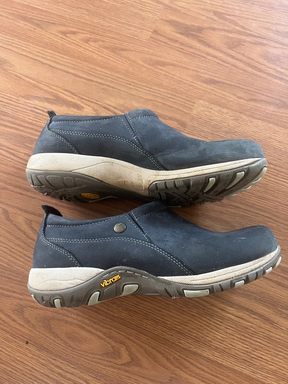 Dansko Women Patti Slip-On Clog Navy Milled Nubuck Size EU 38 Vibram
