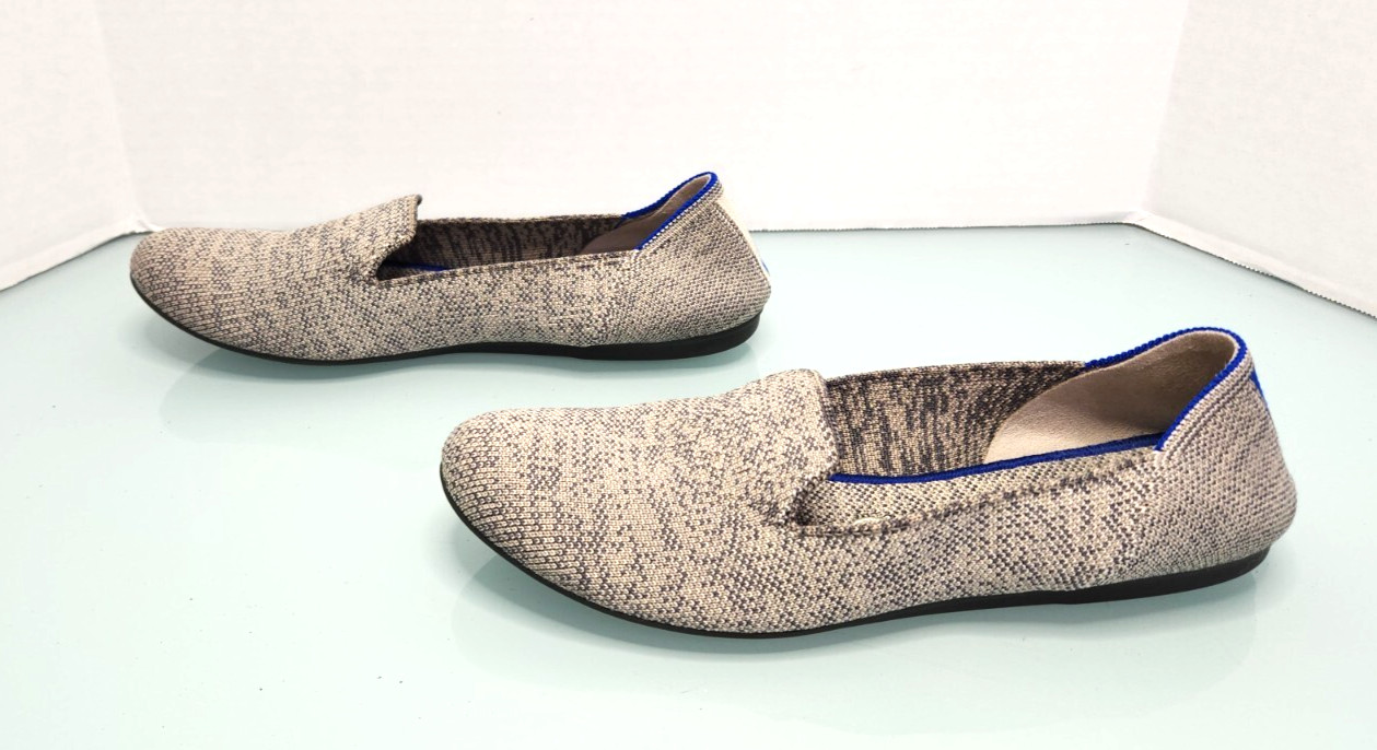 Rothy’s almond toe gray loafer comfort casual shoes Sz 9