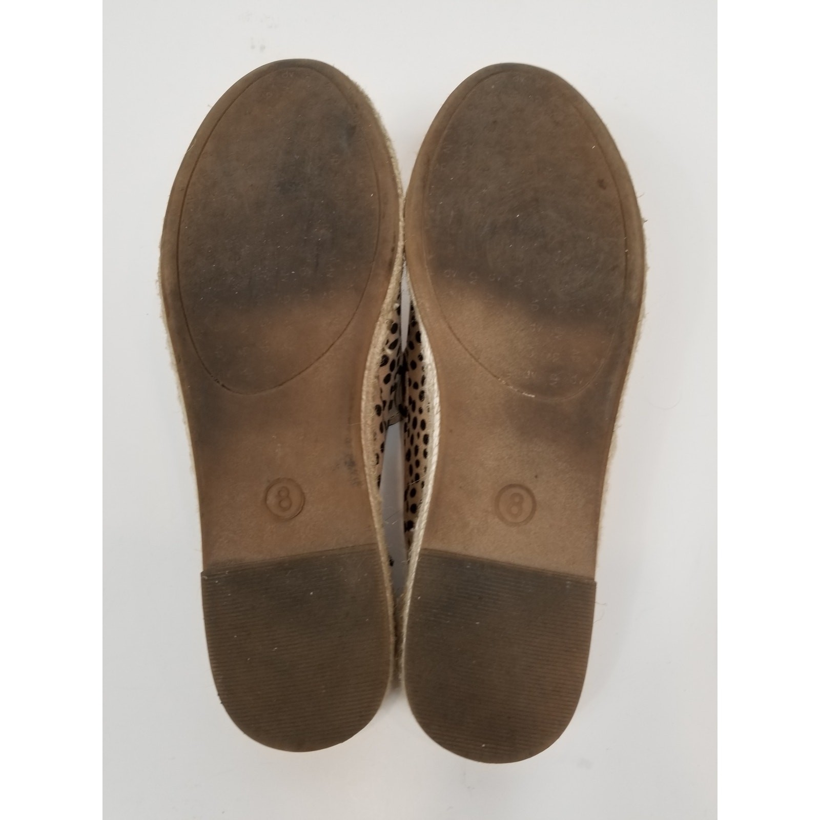 dv by Dolce Vita Women’s Animal Print Spotted Mule Espadrilles Tan Brown Size 8