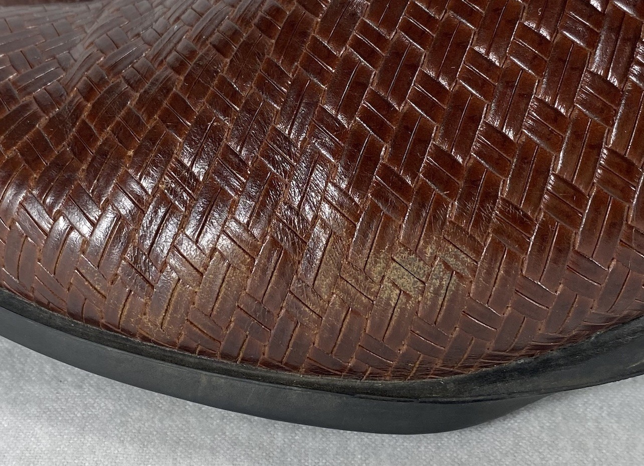 Ariat Mules Womens 7.5 Brown Leather Slingback Woven Clogs Western Cowboy Rodeo