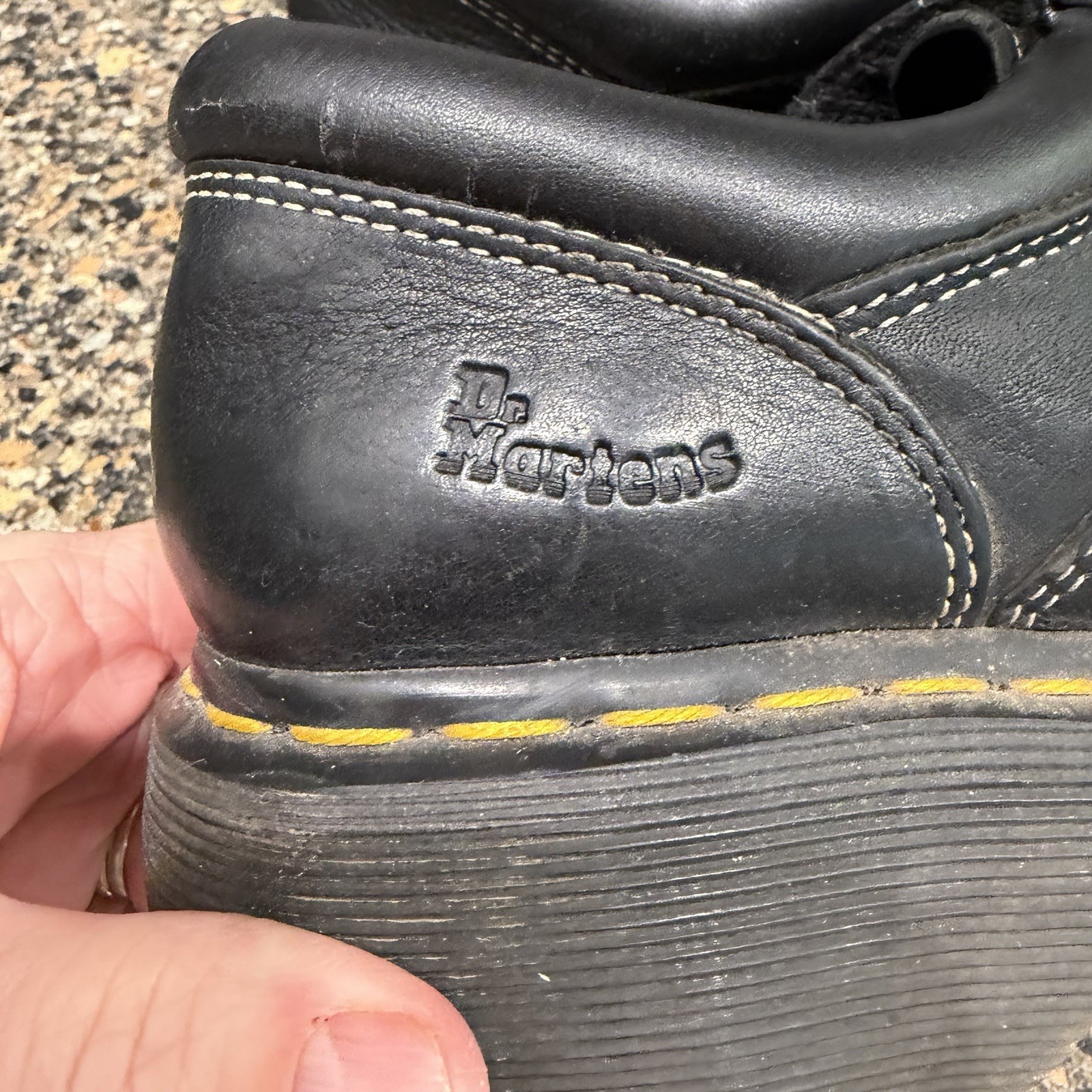 Dr. Martens 3A78 Monk Strap Shoes Women 7 Vintage Leather Contrast Stitch