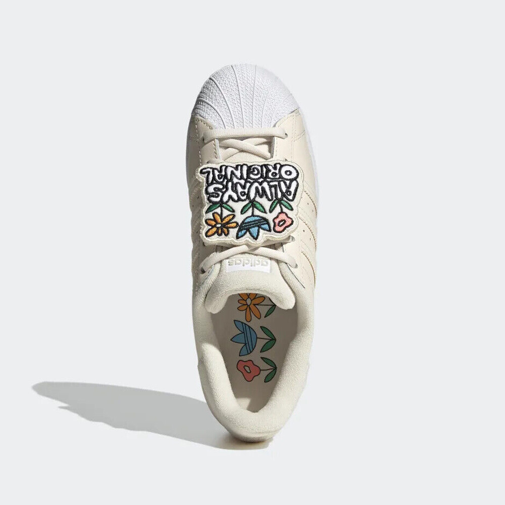 Adidas Women’s Always Original Superstar Shoes, Wonder White/Cloud White