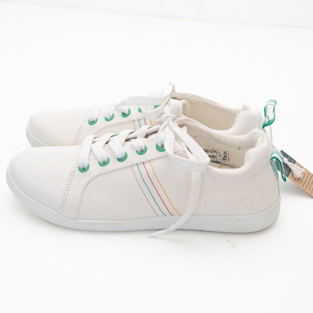 Vionic Beach Stinson White Canvas Lace Up Sneakers