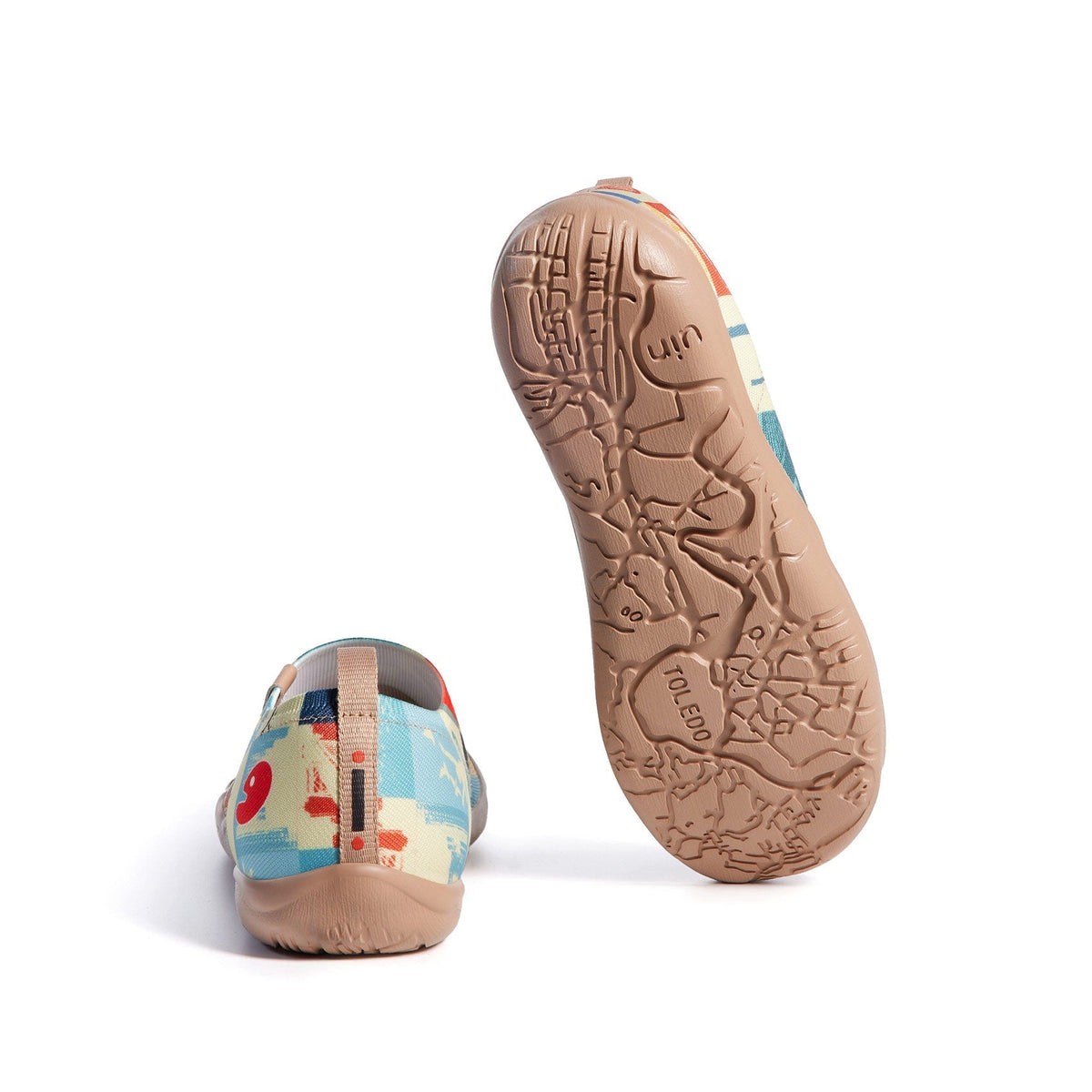 UIN Women’s Walking Shoes Slip On Casual (Travel Memoir 1 )
