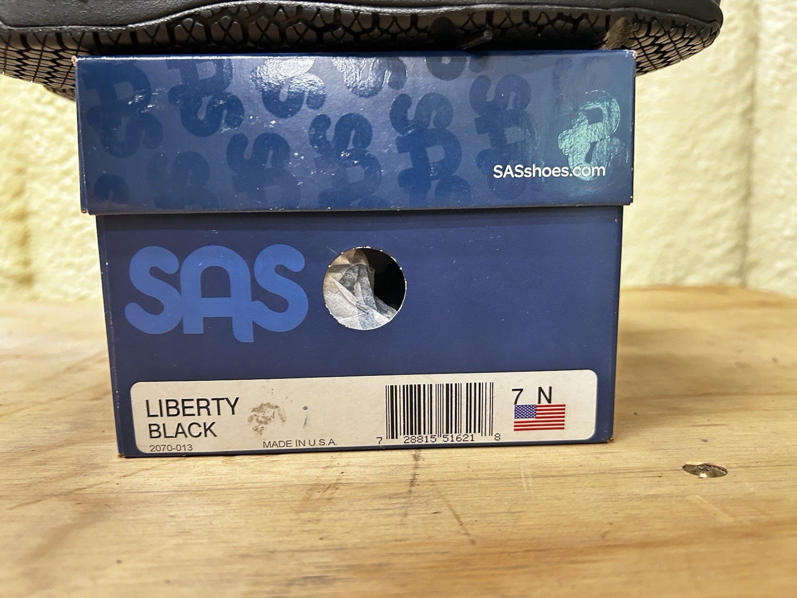 SAS 2070-013 Women’s Shoes Liberty Black Slip-Resistant Lace Up 7 N New In Box