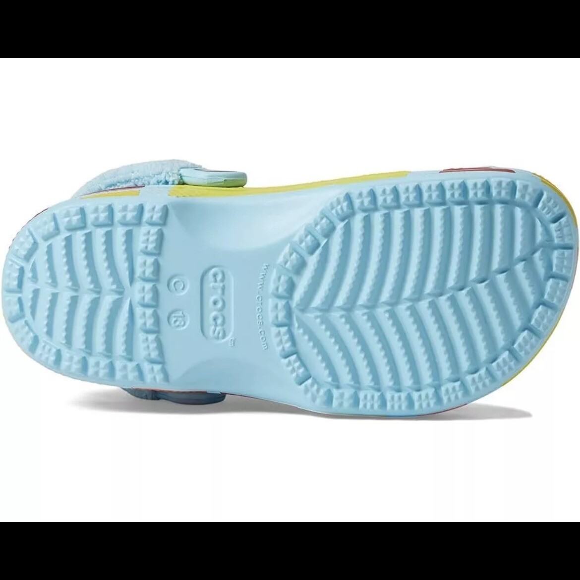 Crocs Classic Terry Cloth Clog Blue Multi Womens Size 6 / Juniors Size 4 NEW