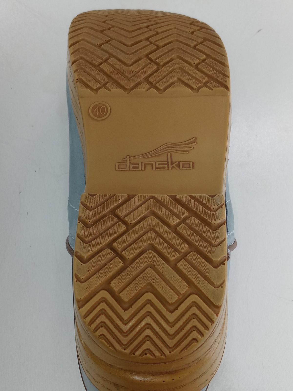 Dansko Twin Pro Dog Walkers Milled Nubuck Women’s Clogs Blue/Brown Sz 40/9-9.5