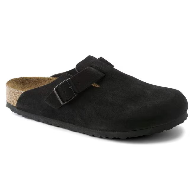 NEW W/BOX! Birkenstock Boston Suede Leather Soft Footbed Clog Shoes
