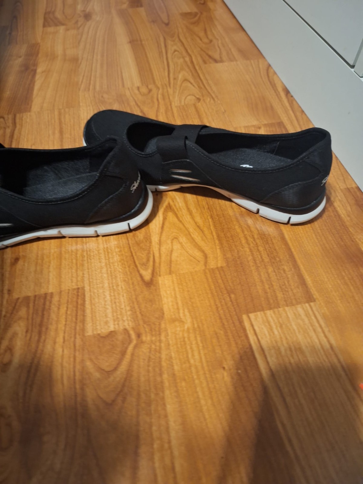 SKECHERS Flex Asana Women’s Mary Jane Slip On Shoes Black Size US 9