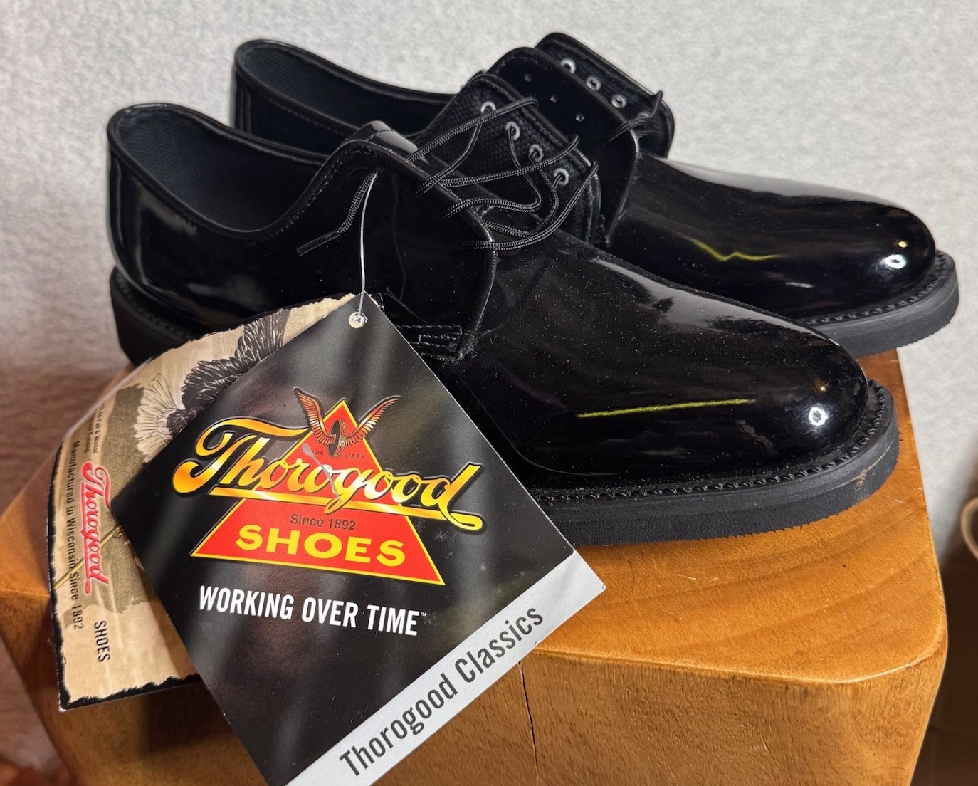 Thorogood Women’s Classics Uniform Oxford Black Dress Shoes USA Made 11M