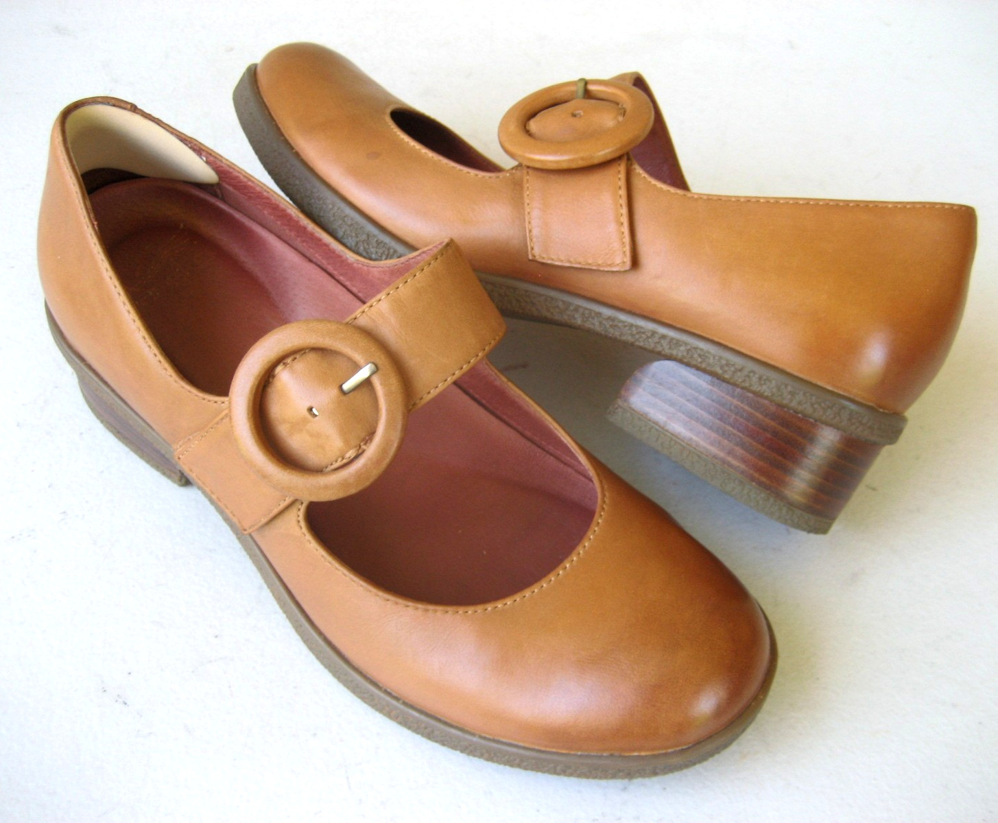 Dansko Deirdra Women’s Brown Leather Mary Jane Shoes 38 / 7.5-8
