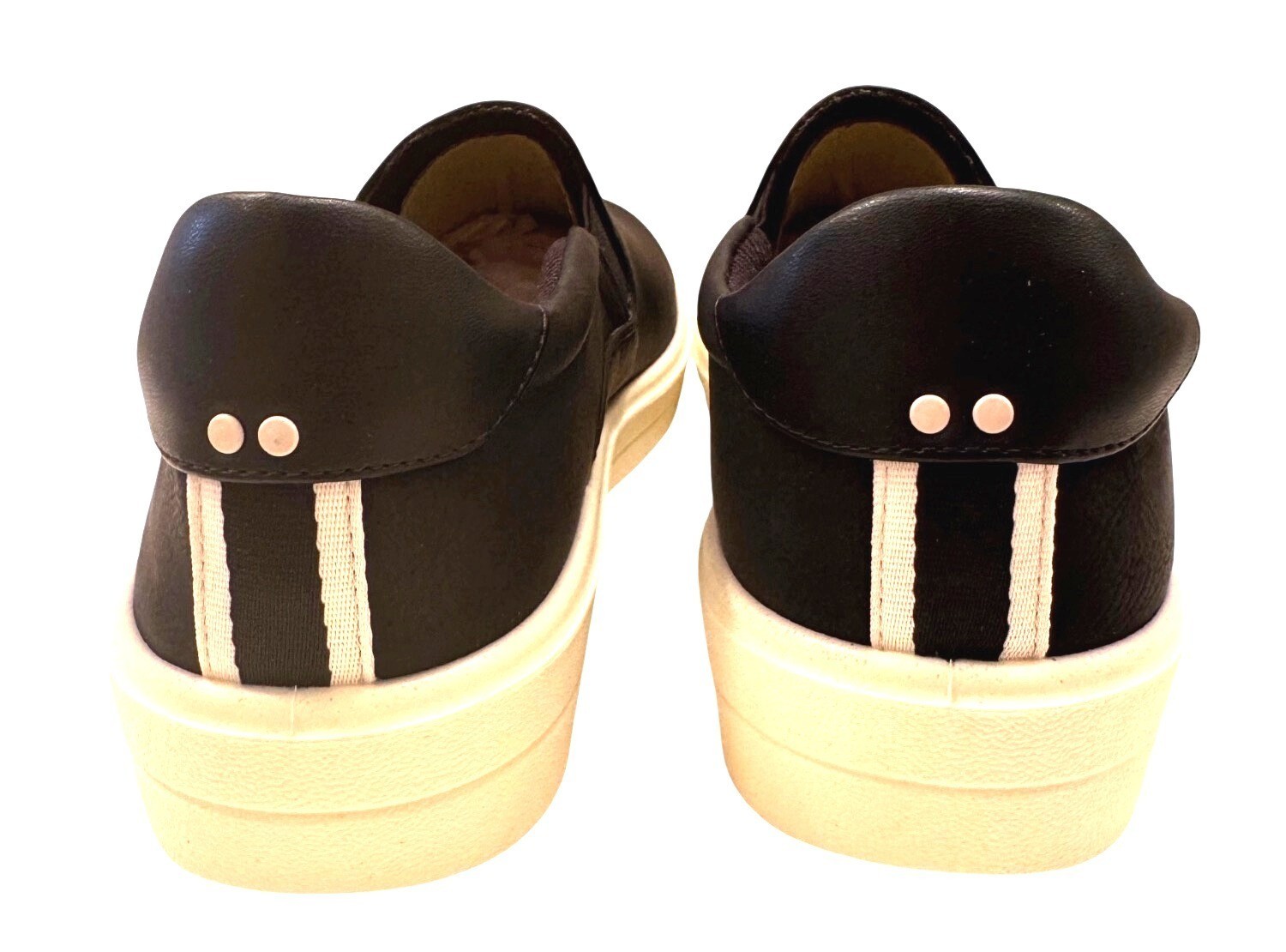 Ryka Viv Slip On Black Size 7.5 W Wide EU 38 Man Made Upper NWB