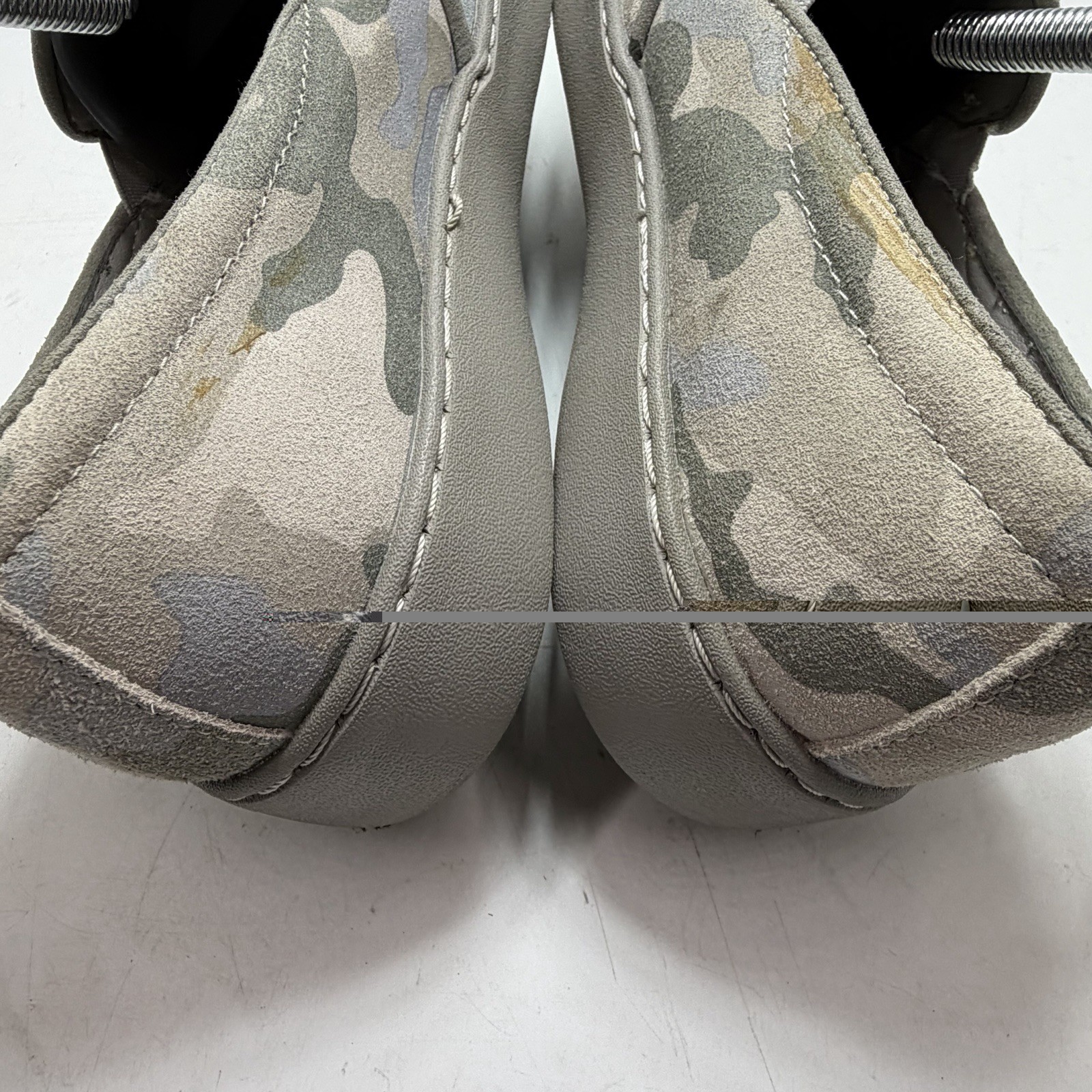 Vionic Avery Camo WOMEN US 8 Grey Suede Slip On Sneaker Vio-Grip Slip Resistant
