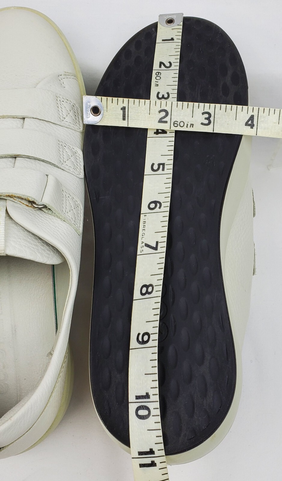 ECCO White Leather 3 Straps Rubber Shoes/Sneakers Women’s Size EU 41/US 9.5