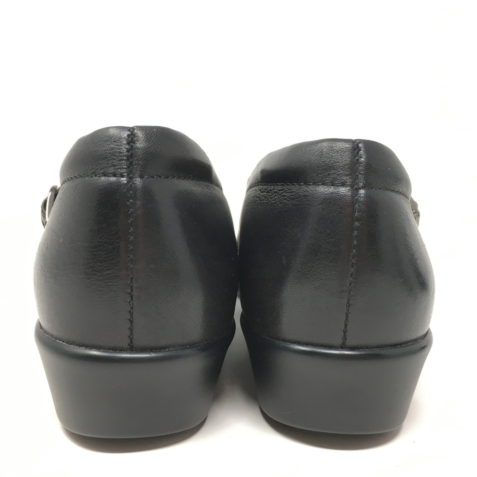 SAS Maria Mary Jane Loafers Shoes Womens Size 7.5 N Black Leather Orthotic
