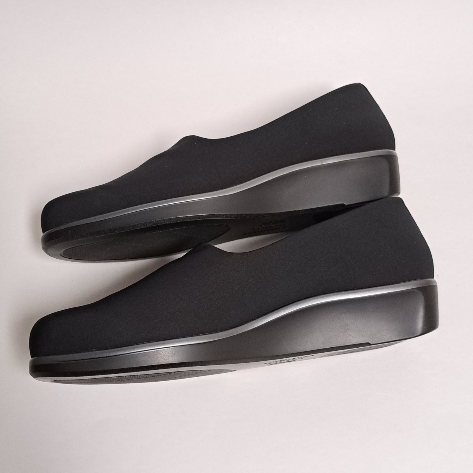 SAS Bliss Women’s sz 10.5 Shoes Black Slip On Tripad Comfort Support Wedge